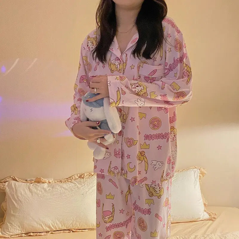 Kawaii Sailor Moon Inspired Pajamas Set