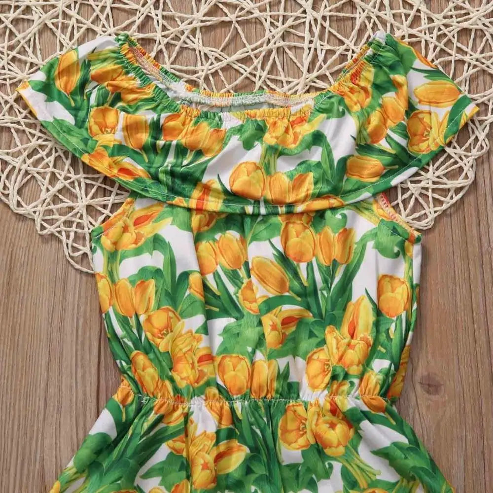 Adorable Ruffle Baby Spring Rompers