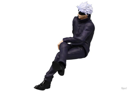 15CM Figure Anime Jujutsu Kaisen Gojo Satoru Sitting Pressed Noodles Model Dolls Toy Gift Collect Boxed PVC Material