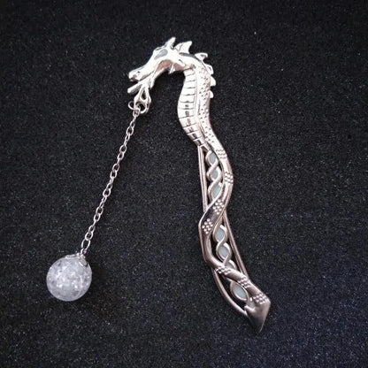 Luminous Book Wyrm Bookmark