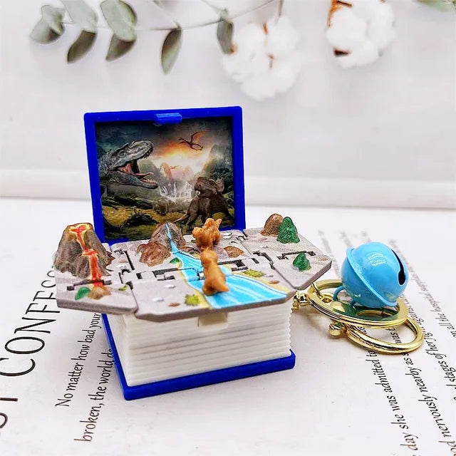 3D Pop-up Fantasy Book Keychain