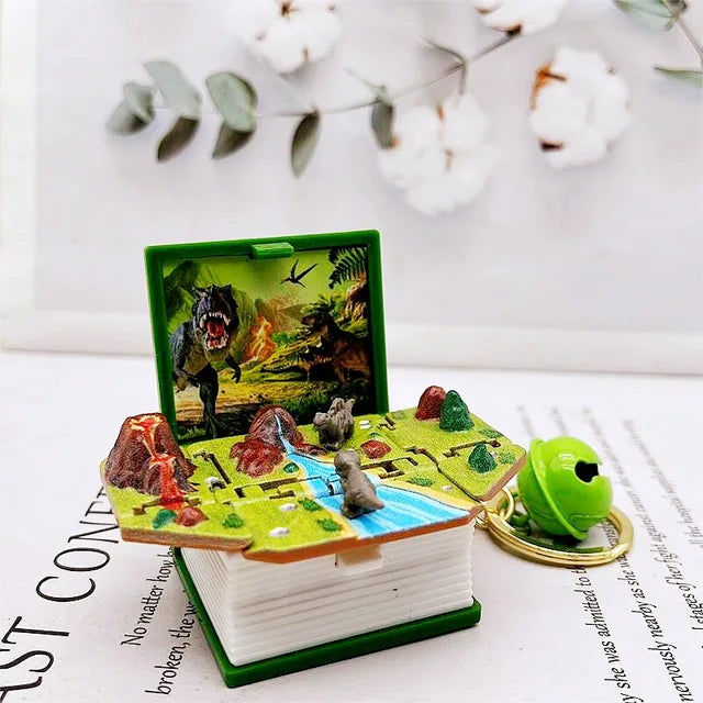 3D Pop-up Fantasy Book Keychain