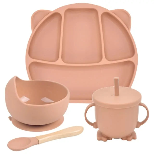 Silicone Baby Feeding Spoon Set