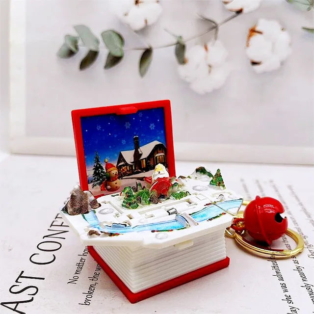 3D Pop-up Fantasy Book Keychain